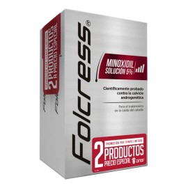 Tratamiento Cabello Folcress Calvicie 5% Frasco 60ml 2x1