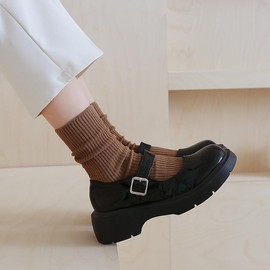 CHARMKING 6 Pairs Womens Crew Socks Cute Casual Athletic Socks Aesthetic Neutral Cotton Socks for Women（Assorted 1,9-11