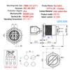 3 Position Key Switch 19MM DPDT Rotary Switch Stainless Steel