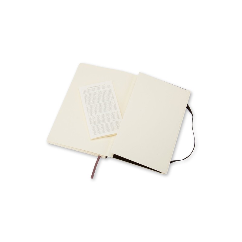 Moleskine QP617 Notebook, Classic Notebook, Soft Cover, Squared, Large Size