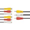 TENINYU 3 RCA Cable Splitter, 3 RCA Male to 6