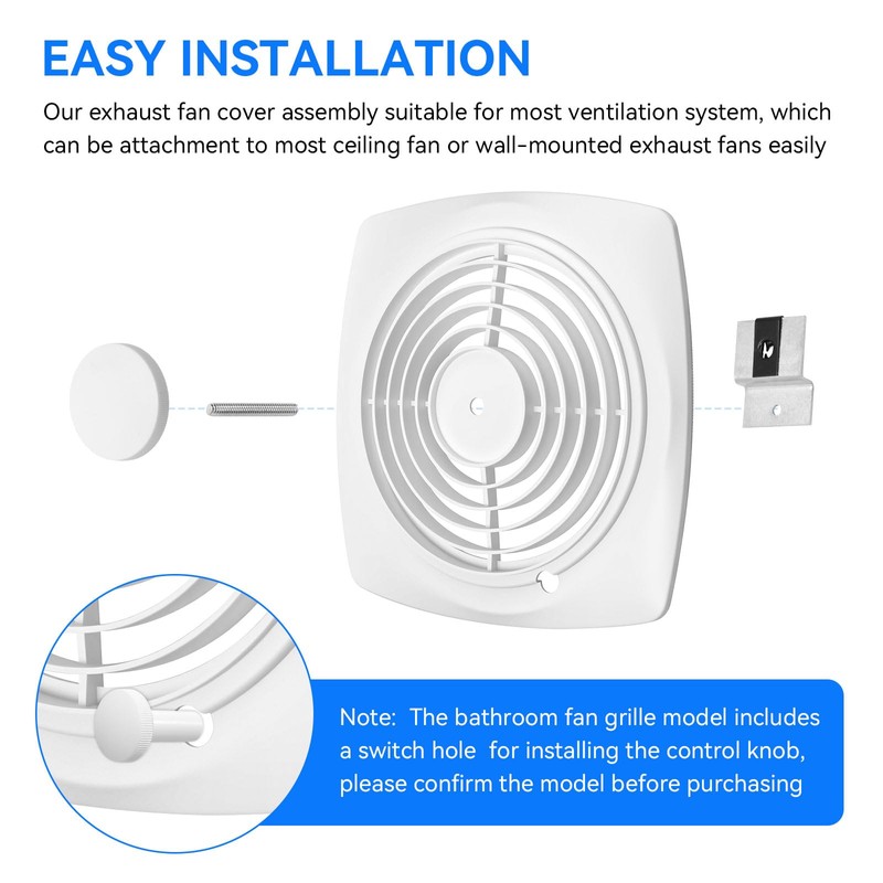 97011790 Exhaust Fan Cover, Bathroom Vent Grille Fit for Nutone
