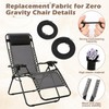 Replacement Fabric for Zero Gravity Chair 21" W x 63“H,