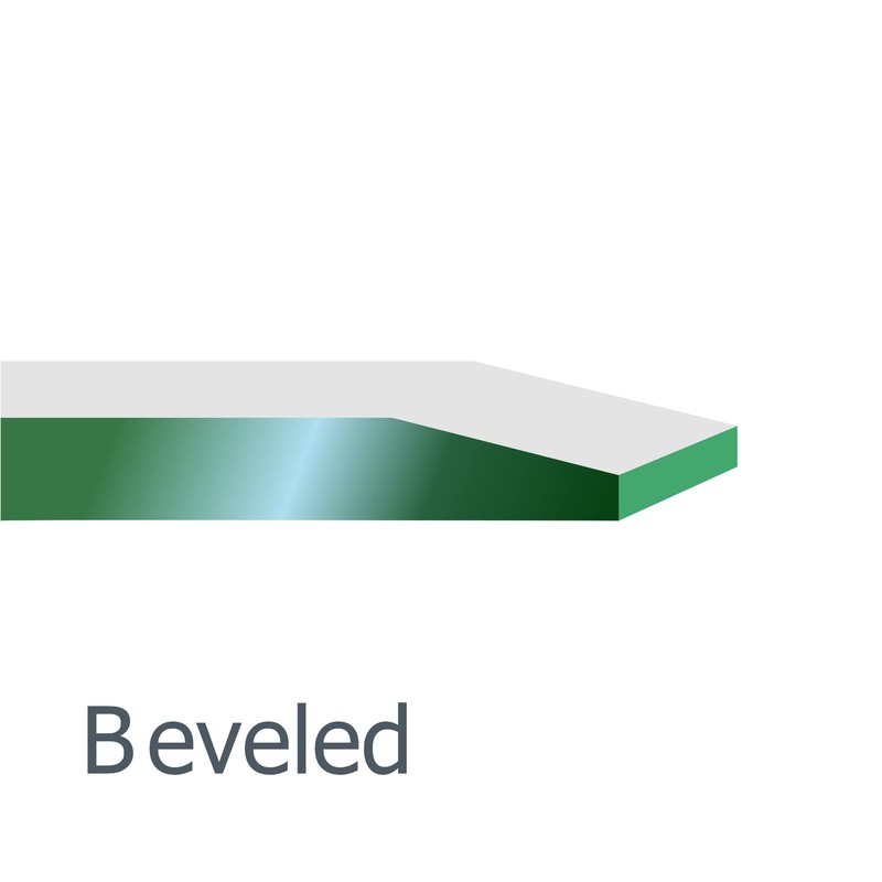 Dulles Glass Modern Round Frameless Mirror - 42'' inch, 1/4"