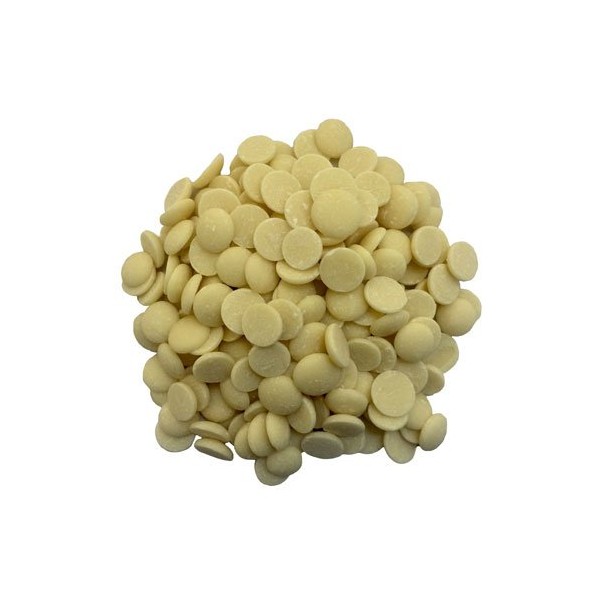 Callebaut W2 28% Cacao White Chocolate Callets from OliveNation for Baking, Molding, Confectionery - 3 lbs