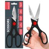 SOL 4-in-1 Multifunctional Kitchen Scissors with Nut Cracker, Bottle Opener,