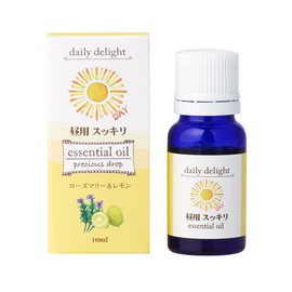 Daily Delight Blended Essential Oils Daytime Clean, 10ml (100% Natural Blend Essential Oils, Aroma, Rosemary & Lemon), 10 ml (x1)