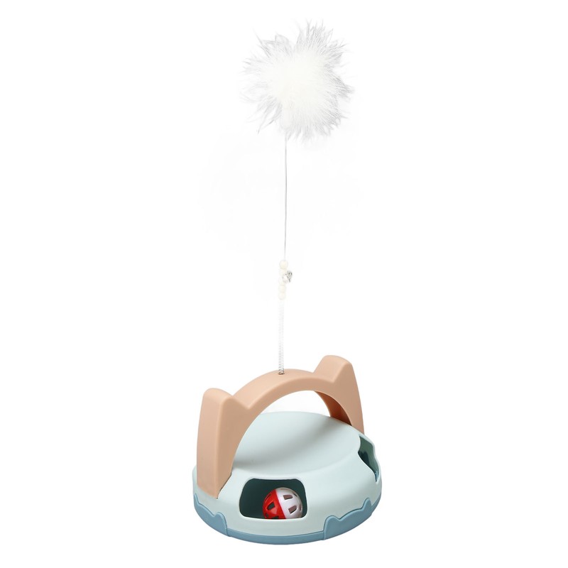 Automatic Rotating Feather Toy Relieve Boredom Bite Resistant Interactive Cat