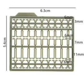 AOTISBAO 25 Pcs Hair Rig Stops Hair Rig Bait Bait Stops for Fishing Tackle Accessory