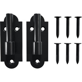 SteelTek Pintel on Plate with 1/2" Offset (Sold as Pair), 304 Stainless Steel, Powder Coated Black