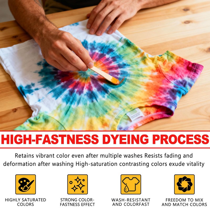 DOTUHAO 10 Colors Tie Dye Powder Kit, Tie Dye Set