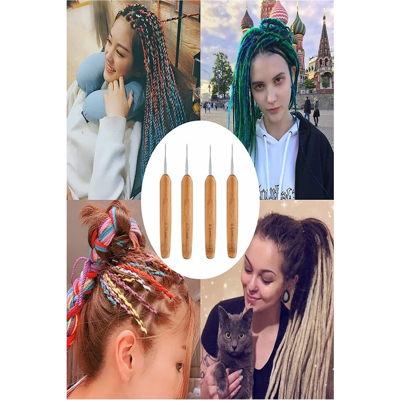 YFFSFDC Hair Braiding Dreadlock Braiding Tools Crochet Hooks Soft Touch