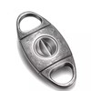 NIKILOONG V-Cut Cigar Cutter Carved Stainless Steel Sharp Blade Precision