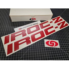IROC-Z Decals Solid Third Gen Camaro Door Stickers Select Color: (Gloss Dark Red, 2.0" x 20.0")