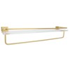 50cm Shower Caddy Wall Mount Shelf with Towel Hanger Acrylic