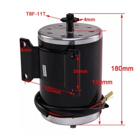 Unbranded 48V 1000W Brush Motor Kit Controller Electric Tricycle Razor MX500 MX650 Bicycle - Motor only