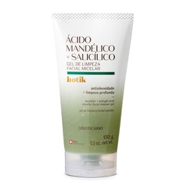 Gel de Limpeza Facial Micelar Ácido Mandélico + Salicílico Botik Limpeza 150 g