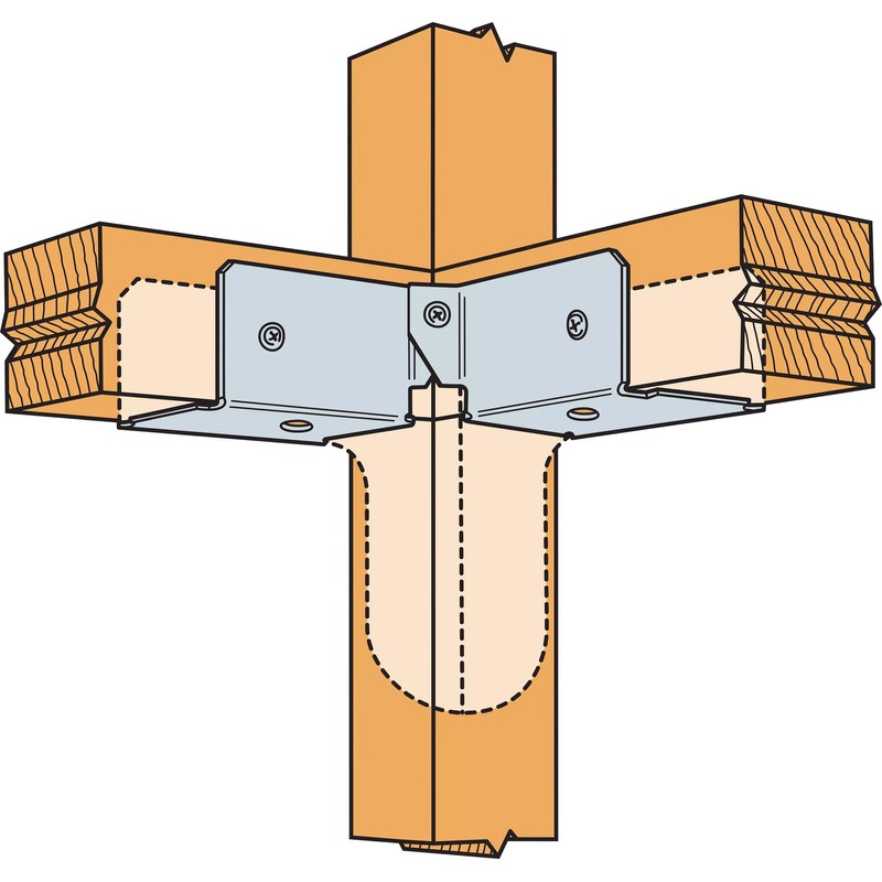 Simpson Strong-Tie RTC22Z RTC 18-Gauge ZMAX Galvanized Rigid Tie Corner