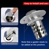 REZZI Sink Plug Replacement Universal Pop Up Stopper with Removable