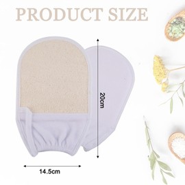 Loofah Mitt Exfoliating Mitt Glove, Bath and Body exfoliating Glove, Scrubs Away Ingrown Hair and Dead Skin exfoliating Body Scrub for Shower, Spa and Massage Cell Remover Loofah