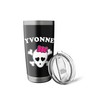 Yvonne First Name Design: Pirate Flag and Hair Bow Stainless