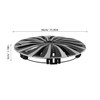 GLEAVI 12 Wheel Caps Wheel Covers: Decorative Black Wheel Hub