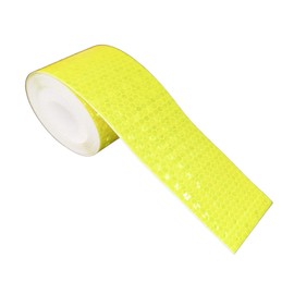 Maxlaser Reflective Tape, Reflective Sheet, Safety Sign, Safety Display, Accident Prevention (Width 2.0 inches (5 cm) x Length 3.1 ft (8 m), Yellow)