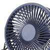 Small Air Circulator Fan 2 Adjustable Speed Blue Portable Rechargeable