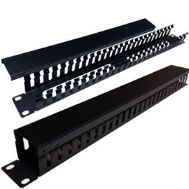 25 Slot Cable Manager 1U Server Rack Wire Management System (small slots)