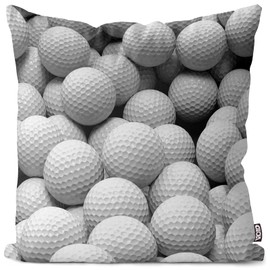 VOID Golf Balls Golf Sport Cushion Cover Sofa Cushion Decorative Outdoor Cushion Cushion Size: 40 x 40 cm