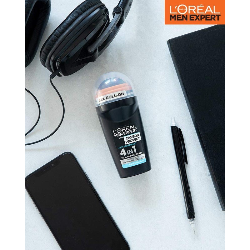 L'oreal Men Expert (Pack of 3) Carbon Protect Roll-on X