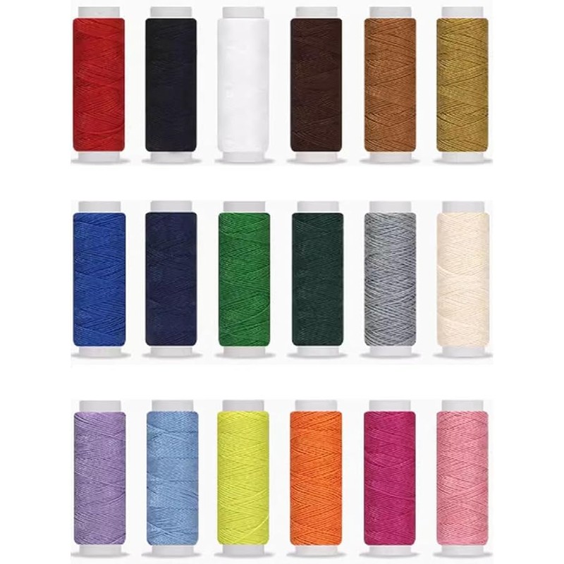 2 pcs Strong Polyester Sewing Thread - Black, 100m Length,