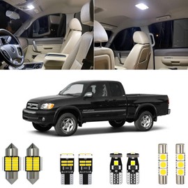 Xpismii 11 Piece 6000K White Tundra LED Interior Light Kit Package Replacement for Toyota Tundra Extended/Access Cab 2000 2001 2002 2003 2004 2005 2006, with Placement Diagram and Install Tool