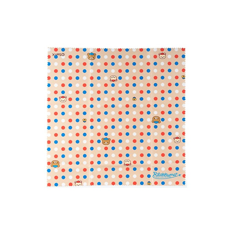 Rilakkuma Cleaning Cloth, Ultra Fine Fiber, 7.7 x 7.7 inches