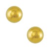Surgical steel sterile stud earrings ball 3/4 mm gold-plated
