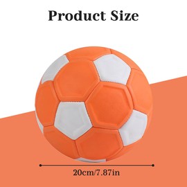 KBIBCK Fussball Curve Ball, Curve Ball Fussball Größe 5, 20cm Fußball Kurvenball für Kinder, Eva Gummi Swerve Fußballs,mit Pumpe, Luftnadel, Netzbeutel, Kinder Kleiner Sportball Für 5–15 Jährige