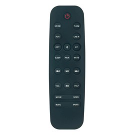 NK12 Replacement Remote Control fit for Nakamichi NK12 Surround Sound Bar Home Theater System