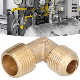 Brass Pipe Fittings, Air Compressor Elbow Quick Easy Installation for Compressor Air Pump for Pneumatic Accessories