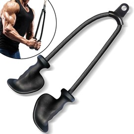 Ergonomic Tricep Rope Pulldown Attachments Upgraded 27 32 40 & 47 Inch Extra Long Triceps Rope Cable Attachments for Gym Ergonomic Tricep - Color: HAND ROPE 82CM, Ships From: United States