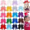 JOYOYO 20Pcs 8" Large Cheer Bows for Girls Ponytail Holder