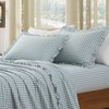 KKJIAF 2 Pcs Plaid Ruffle Pillow Case King Size, Washed