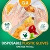 G4GADGET 100pcs Useful Kitchen Disposable Polythene Clear Food Cleaning Catering
