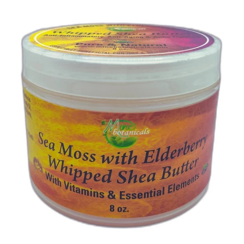 Mine Botanicals Sea Moss with Elderberry | Whipped Shea Butter