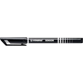 Stabilo 189/46 - Bolígrafo con sensor de punta fina 0,3 mm, color negro 189/46 - (paquete de 3)
