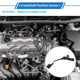 VekAuto 1 Pc Crankshaft Position Sensor for LAND ROVER Discovery 3.0TD 4x4 09-18 Sturdy Metal Plastic Black Engine Crank CKP Sensor