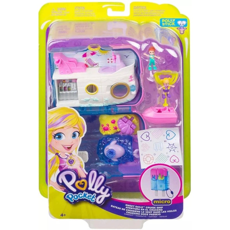 Polly Pocket Miniatura Muñecas World Sweet Sails Cruise Ship