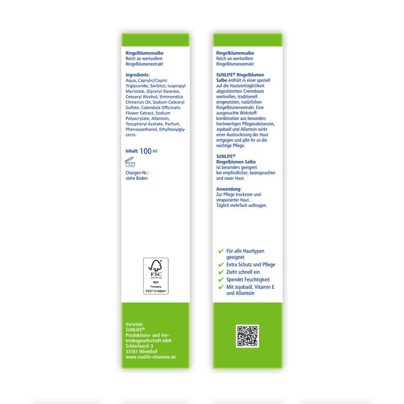 SUNLIFE Marigold Ointment 100g