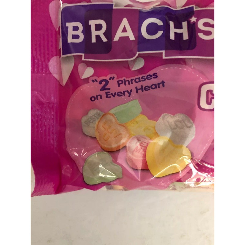 Brach's Tiny Conversation Hearts Candy-Heart “2”Heart-U Will Receive 1ea 7oz