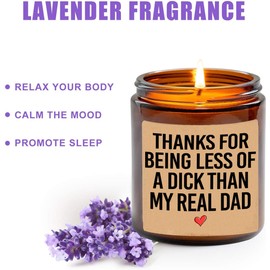 Stepdad Candle Gift - Bonus Dad - Gift for Dad - Thoughtful Special Gifts for Dad - Fathers Day - Dads Birthday - Fathers