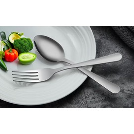 Maestro Craft Pack of 12 Pieces Stainless Steel Dinner Soup Spoons, Silverware Tea Dessert Spoons Kitchen Cutlery Spoons Set Dishwasher Safe 7 inches